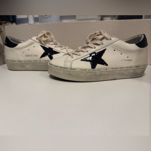 Golden Goose Hi Star sneaker 37 worn only once comes with box - Picture 7 of 13